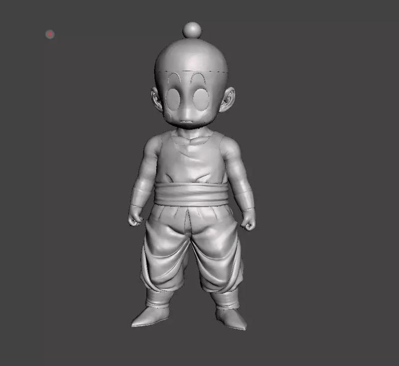 Chiaotzu Saiyan Saga 3D Model