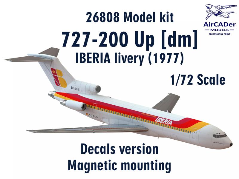 26208 Model kit Boeing 727-200 Up dm