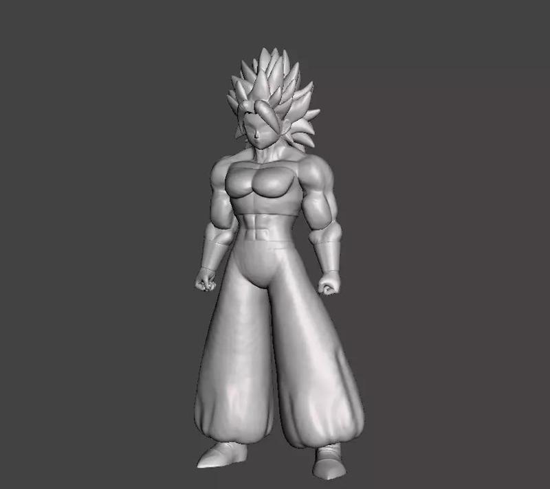 Caulifla Ultra Super Saiyan 3d Model