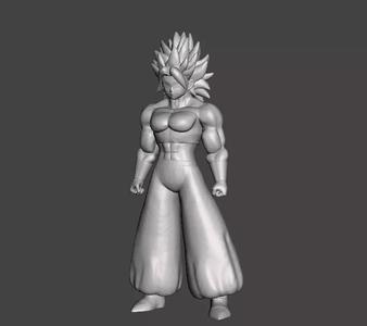 Caulifla Ultra Super Saiyan 3d Model