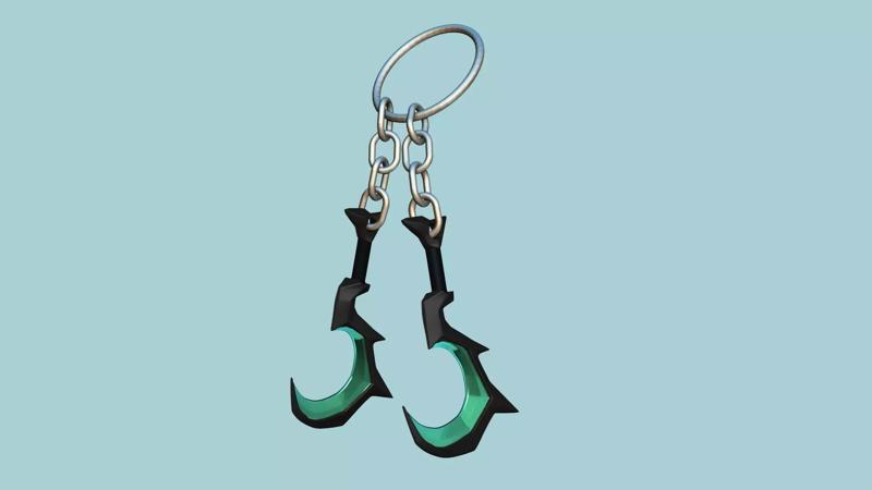 Deathgivers Keychain - Albion Online Weapon Pendant