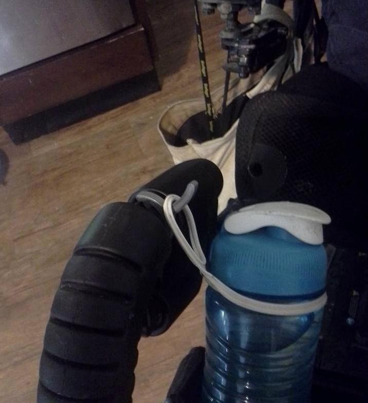 Water Bottle Leg Rest Hook for Quantum 6000z Power Wheelchair