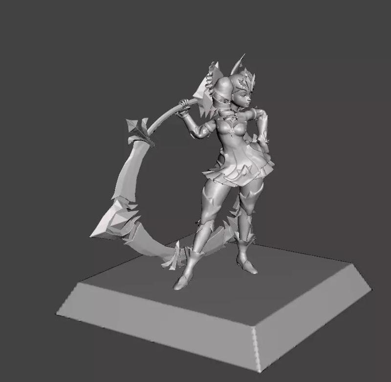 Battle  Queen Qiyana 3D Model