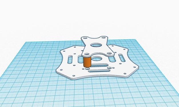 DJI Quad Frame with embeded damper board for PixHawk