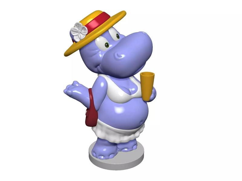 Hippo Susi Sonnenschein Kindersurprise for 3d print stl