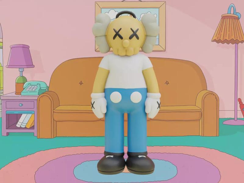 Kaws x Homer Simpson Collectible Art Toy Printable