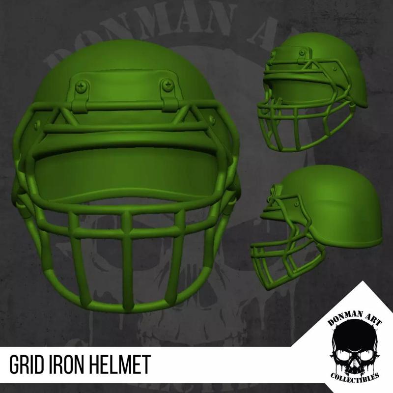 Grid Iron Helmet for 6 inch action figures