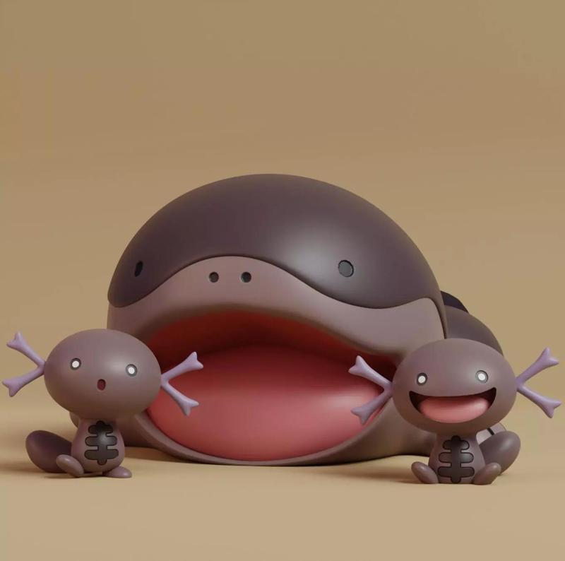 Pokemon - Paldean Wooper and Clodsire  with 2 poses