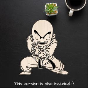 KRILLIN DRAGON BALL FIGURE LASER CUT FILE