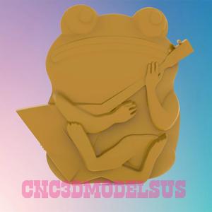 frog 3D MODEL STL FILE FOR CNC ROUTER LASER