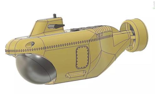 Research Submarine scale model