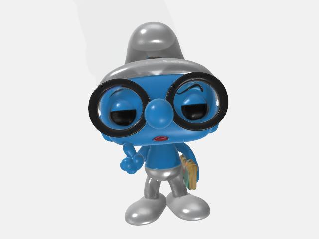 POP smurf with glasses
