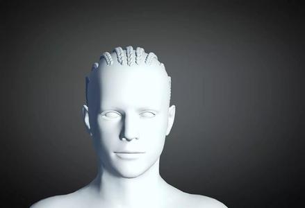 3D Hair style for Man 101 3D model