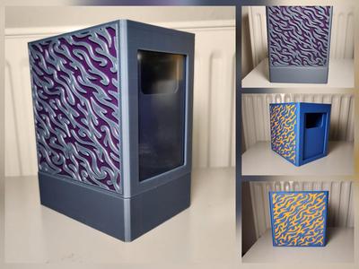 Deckbox (80+ Cards)(with multi color wall inserts)