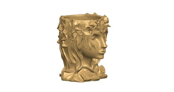 Lady Face vese decoration