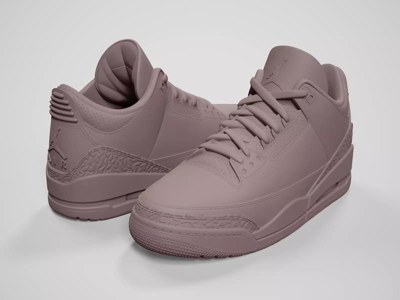 Air Jordan3-retro sneaker-3d printable