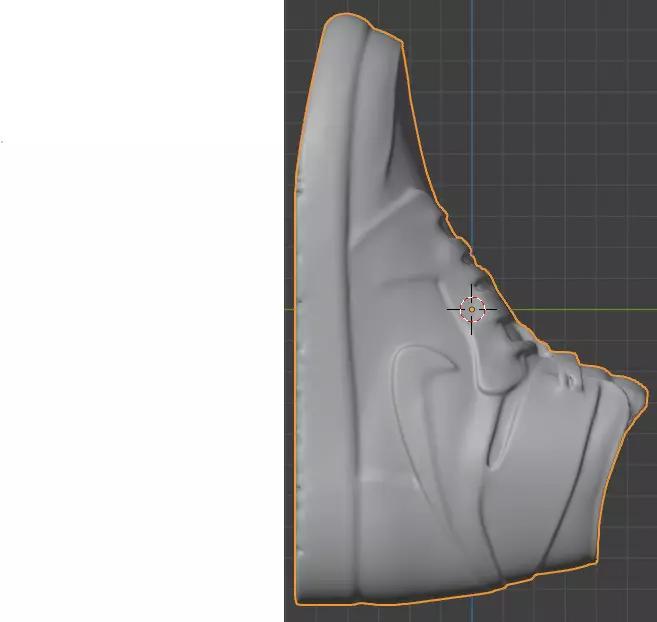 3D model Air Jordan 1 Chicago sneaker with a Nike Dunk sole