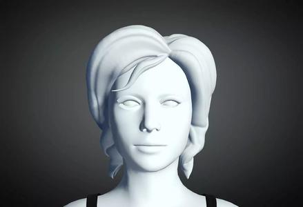 3D Hair style for Female 52 3D model