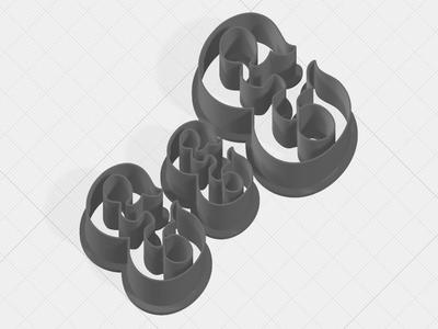 Number 3 Collection Cookie Cutter