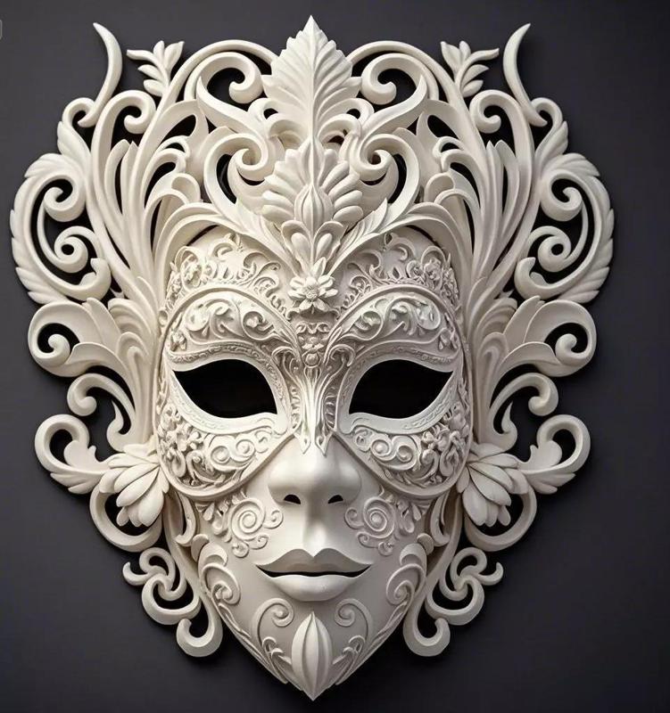Ornate Venetian Carnival Mask