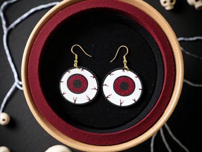 Blood eye earrings