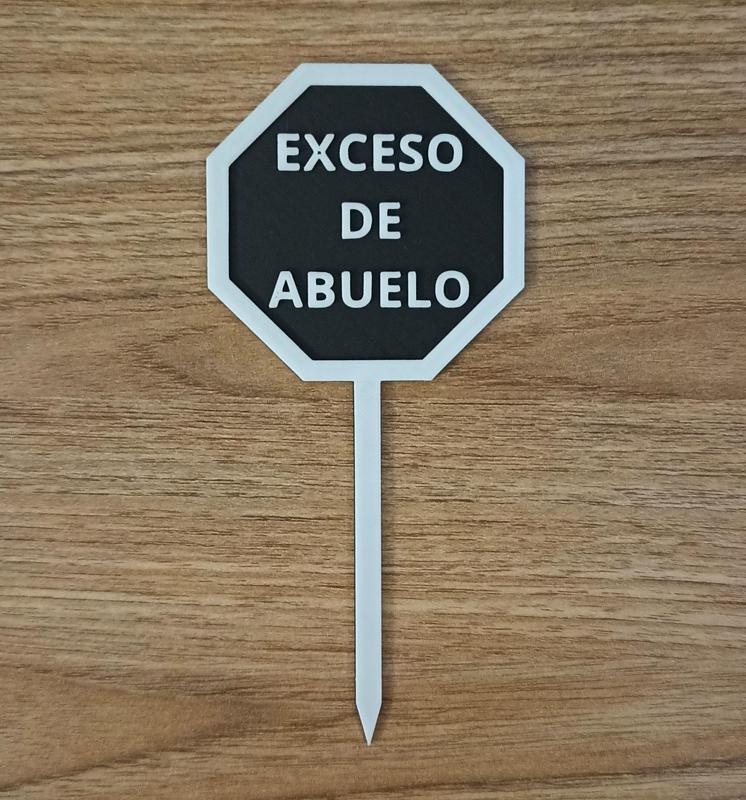 Topper exceso de abuelo