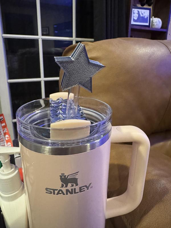 Star straw topper