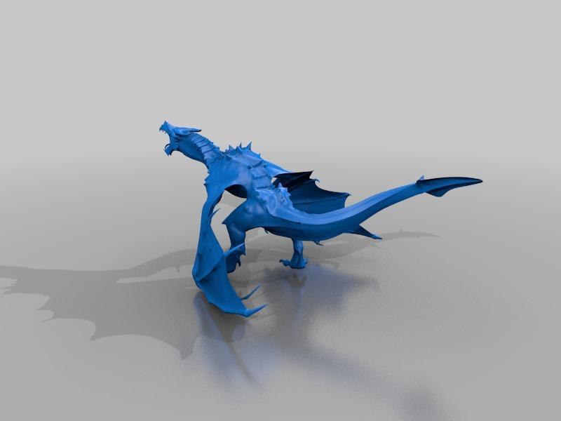 High Poly Skyrim Dragon (Alduin)