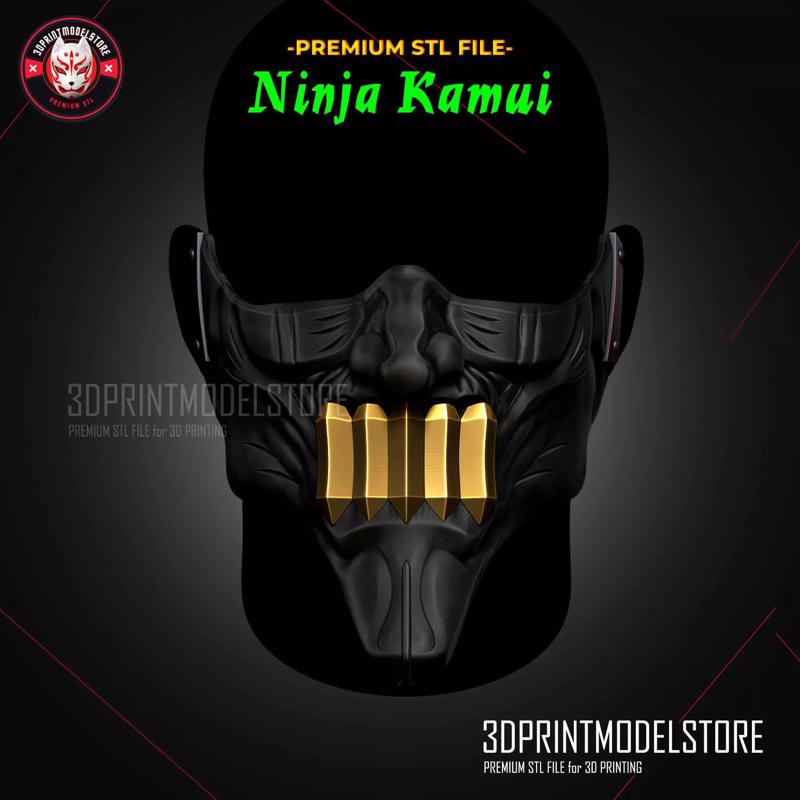 Ninja Kamui Zai Mask - Oni Samurai Cosplay Halloween