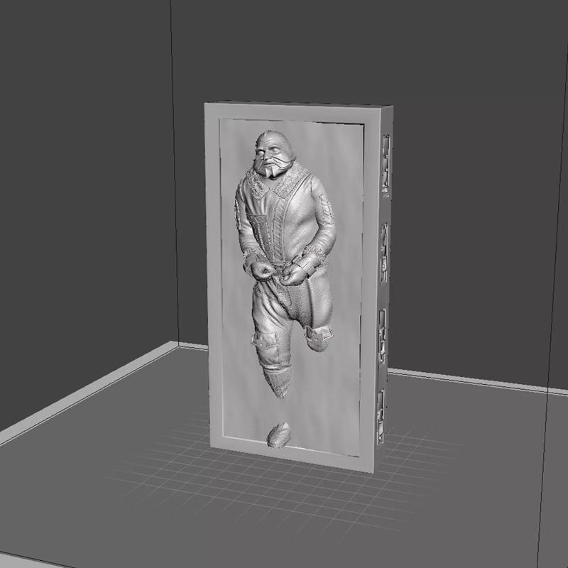 The Mandalorian Mythrol in carbonite for hot toys  Black series