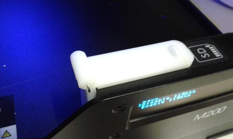 Cover for Zortrax M200 sd card slot.