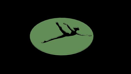 Elegant Ballet Dancer Silhouette Stencil