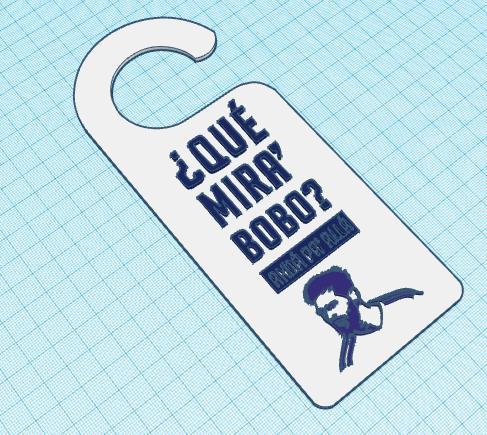 MESSI "QUE MIRA' BOBO?" Door Hanger - Love or Sleep