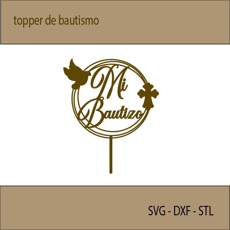topper de bautismo