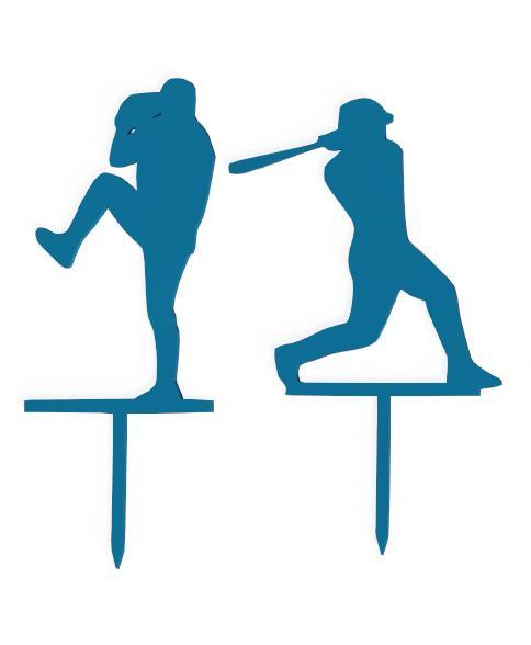 Cake Topper Baseball x2