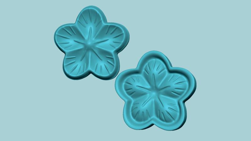 Striped Camellia - Molding Arrangement EVA Foam Craft