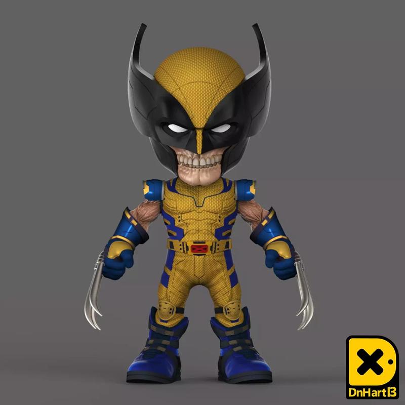 MiniPrint 010 - Wolverine Skull