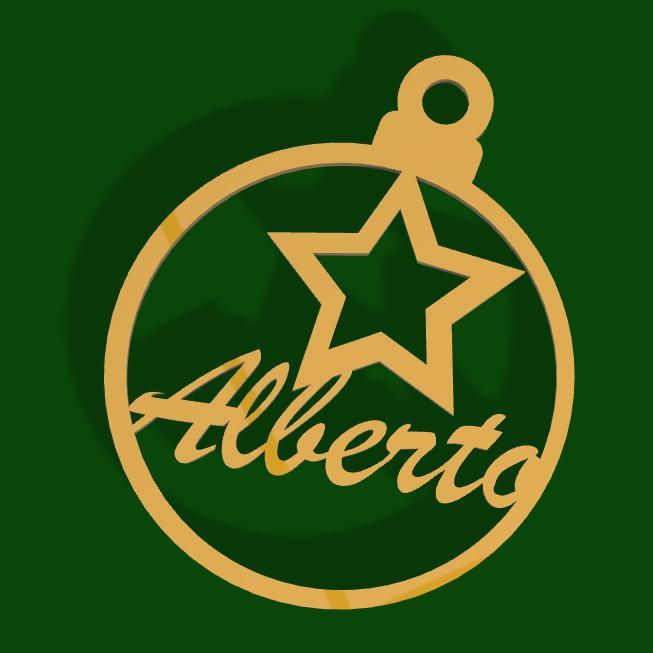 Christmas tree ball with star Albert
