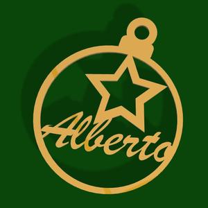 Christmas tree ball with star Albert