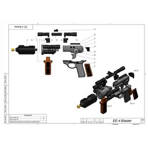 EE-4 Carbine Rifle - Star Wars - Printable 3d model - STL + CAD bundle - Personal Use