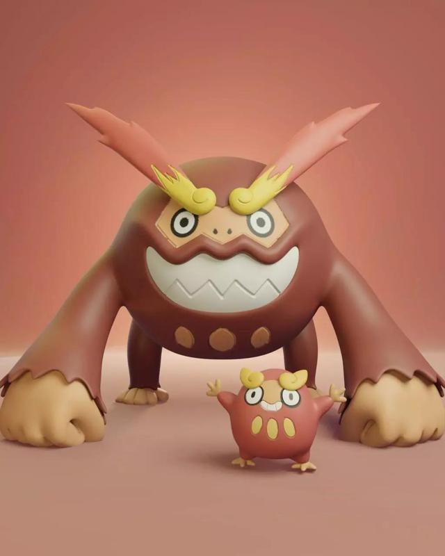 Pokemon - Darumaka and Darmanitan