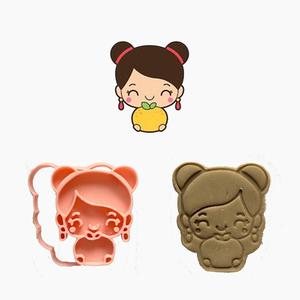 CNY - GIRL CNY COOKIE CUTTER STAMP