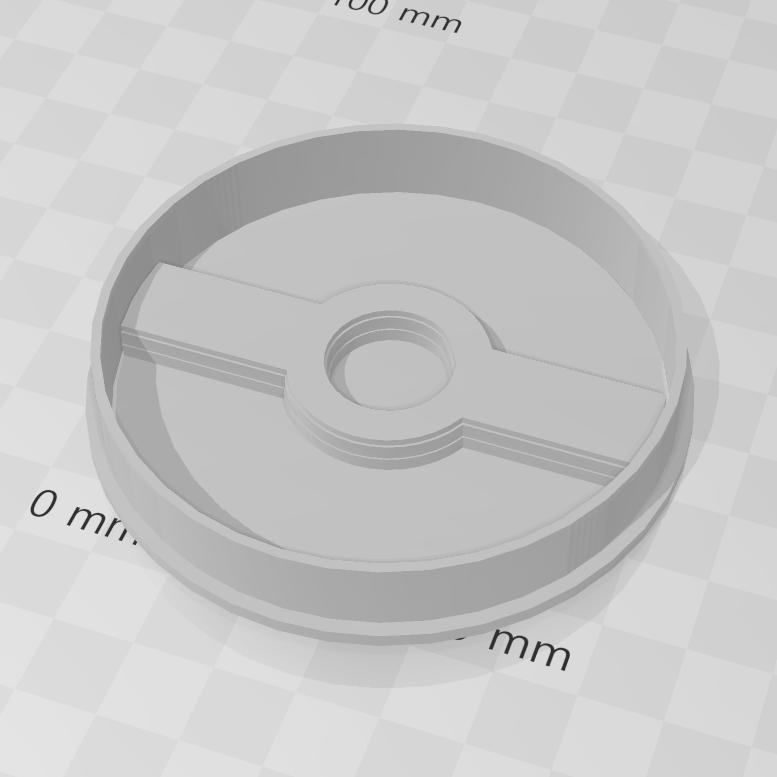 Pokemon monster ball cookie cutter