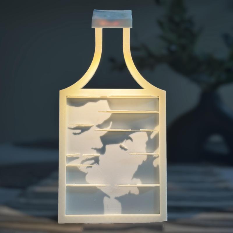 The Shadow of Love | 3D Printable Shadow Art STL File
