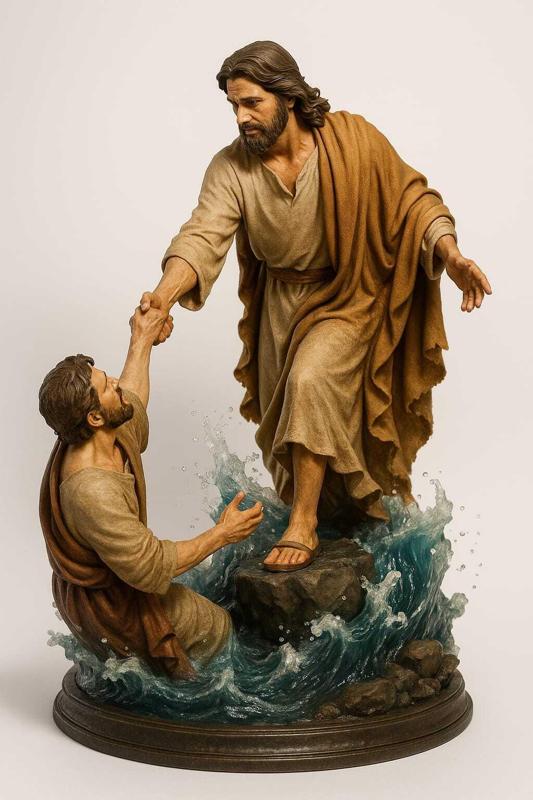 Jesus Rescues Peter on the Sea