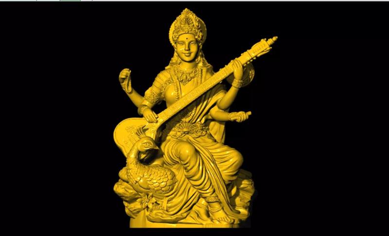 Saraswati 3d printed model