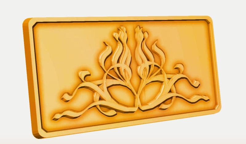 Ornamental Plaque - Aesthetic Lorentz Force Curves