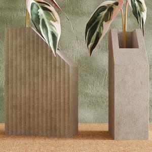 Geometric Modern Vase – 3D Printed Home Decor for Interior Styling