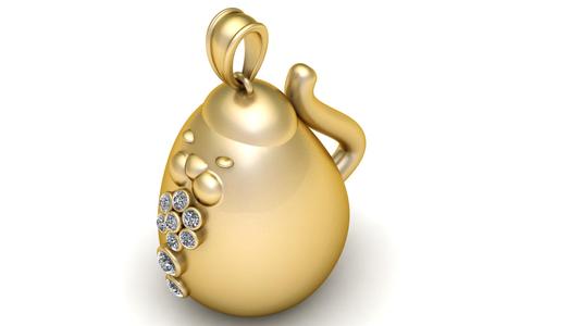 Gudetama PANDANT 3D PRINTABLE MODAL