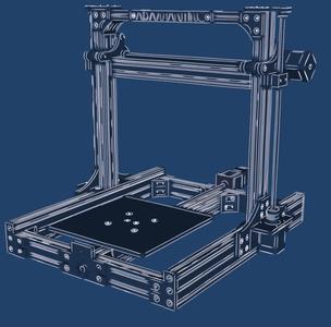 Adamantine Leadscrew Reprap 3D Printer